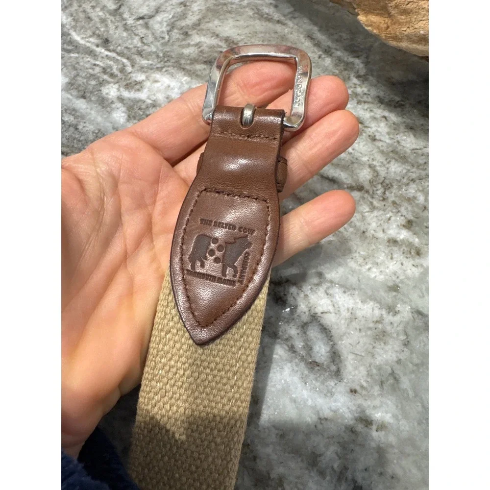 Men's Belted Cow Rounding‎ the Mark Ribbon Club Belt Blue Sailoat Nautical 33